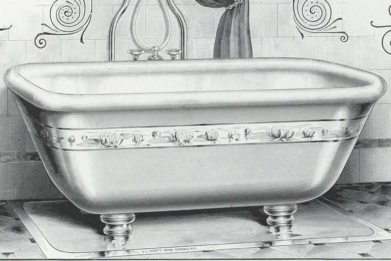 Az első fürdőszobákat még a Viktória korban építették meg.